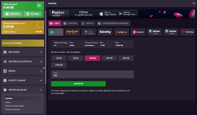Betway login