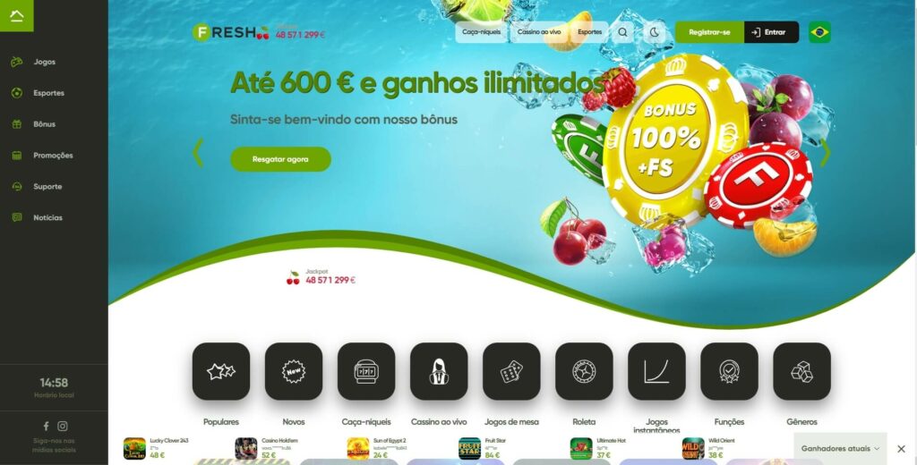 Melhores casinos online com bónus de registo